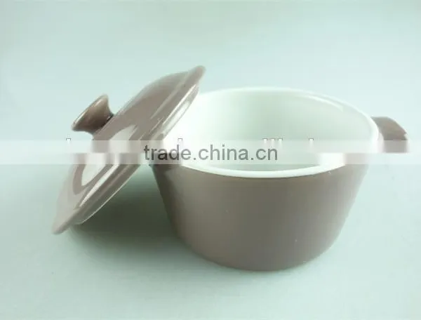 Wholesale Color Glazed Ceramic Soup Tureen With Lid/cover in Stock photo-2