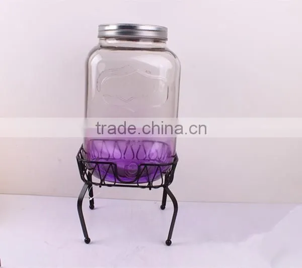 Fruit Juice USA Hotsale Beverage Glass Dispenser With Tap photo-3