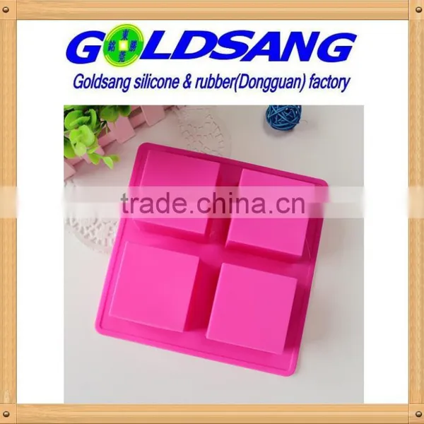 4 Square Silicone Handmake Soap Mold &cake Mold photo-3