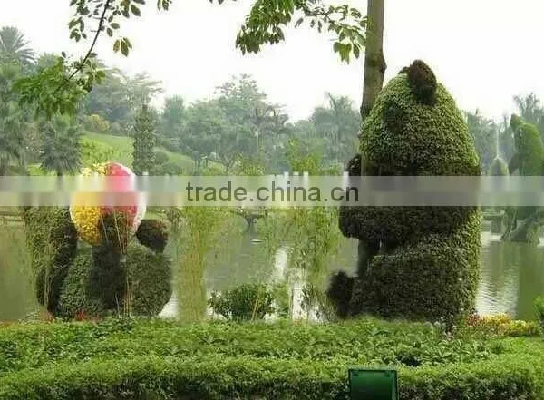 China Garden Decoration Wire Animals Decorative Artificial Grass photo-3
