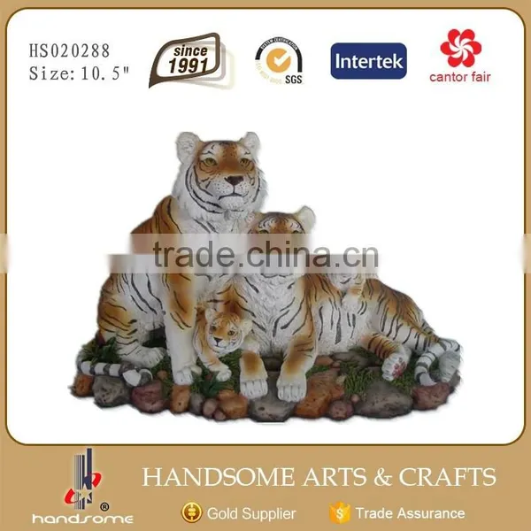 17.5 Inch Resin Craft Home Decoration Tiger Statue Animated Animals photo-4