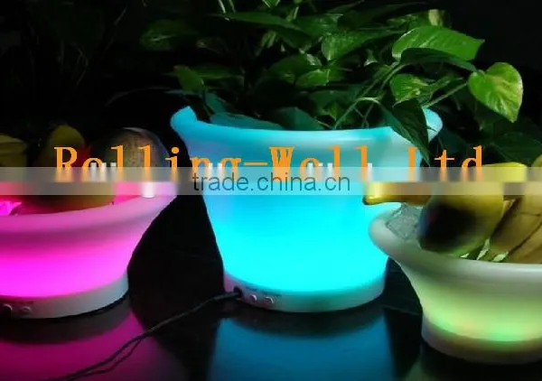 Multi Color Change Flashing LED Fruit Plate CE/RoHS Bowl for Home Decoration photo-3