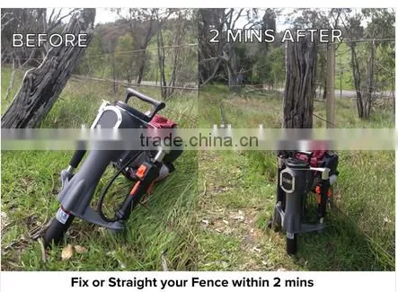 52mm Petrol Gas Powered Electric Power Mini Hand Fence Pile Piling Driving Hammer Machine Portable Honda Engine Post Driver photo-6