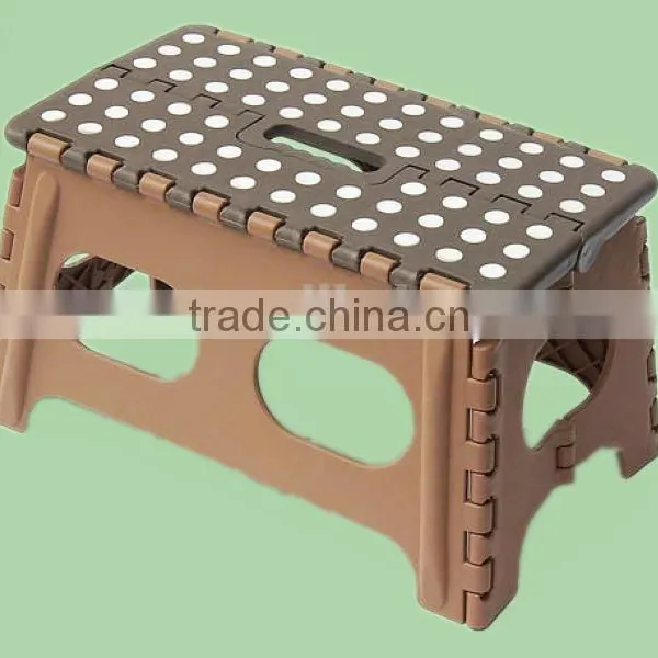 High Quality Plastic Folding Step Stool With Beautiful Painting photo-2