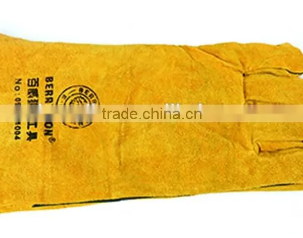 Long Sleeves Double Layers Welding Gloves Comfortable Material photo-2