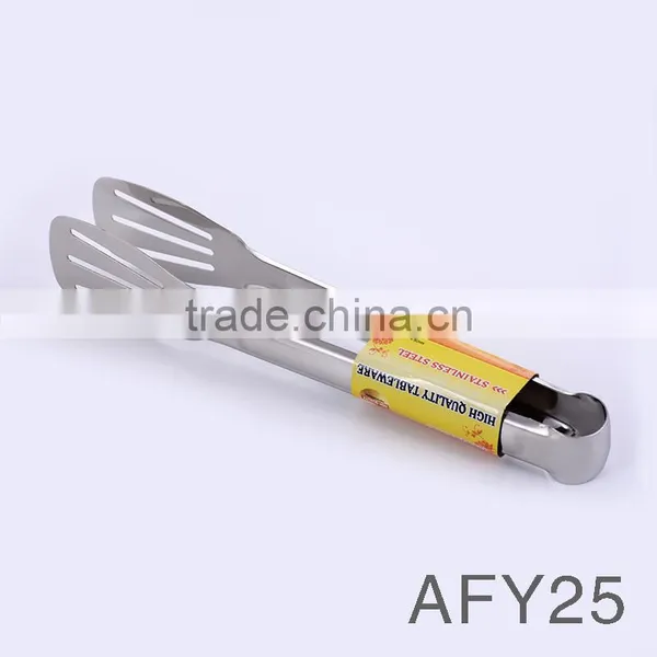 AFY25 High Quality 9 Inches Kitchen Utensils Stainless Steel Food Tong photo-4