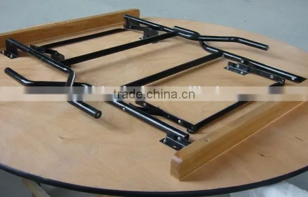 Used PVC Edge Plywood Banquet Folding Tables For Sale photo-4
