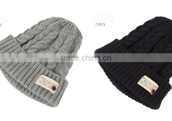 Han Edition of Autumn Winter Knitting Hat With Thick Warm Bonnet Hat photo-2
