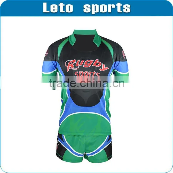 Specialized 100% Polyester Made Sublimation Custom Rugby Jersey