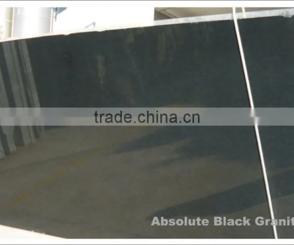India Absolute Black Granite Slab & Tiles photo-4