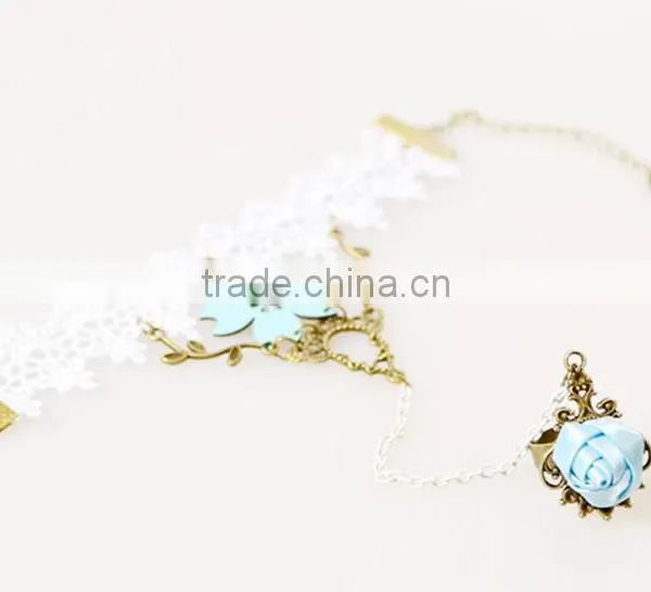 American Export Handcraft Lace Set Jewelry Bride Dancing Party Bracelet Set Wholesale photo-4