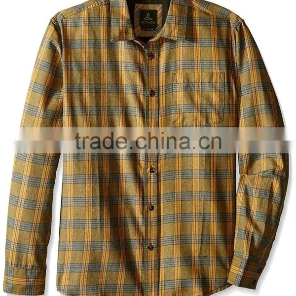 2016 Pure Cotton Casual Shirt Men's Flannel Plaid Shirt photo-6