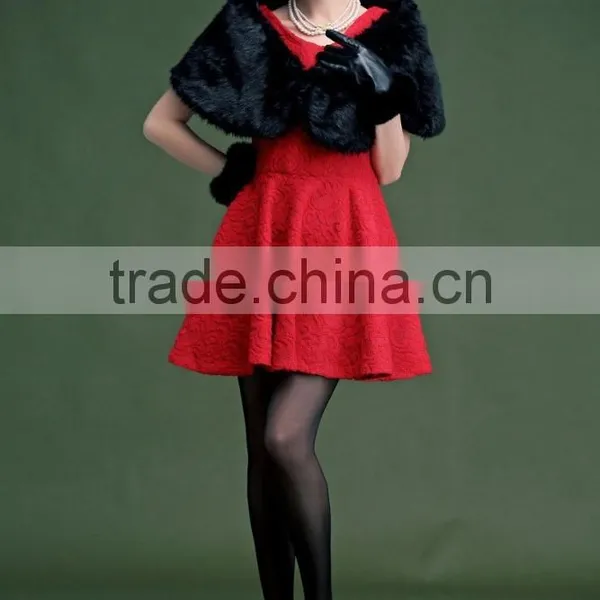 Wraps Faux Fur Bridal Wraps New Winter Wedding Microfiber Dress Fur Shawl Bride Plush Kanjian Warm Knot Bridesmaid Activities photo-3