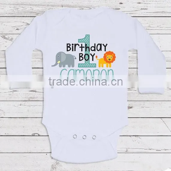 2017 Newborn Baby 100% Cotton Clothes Baby Infant Cartoon Printed Rompers Customized T Shirt For Baby Kids photo-5