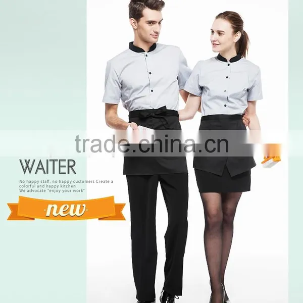 Juqian 2016 Custom Design Restaurant Hotel Waiter Waitress Uniform photo-2