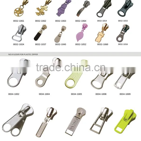 Factory Wholesale and Custom Nickel Metal Two Sided Zipper Slider for Bag photo-2