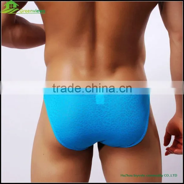 Sexy Colorful Mens Boxer Briefs in Own Design Man Sexy Underwear Transparent Men's Knitted Briefs photo-2