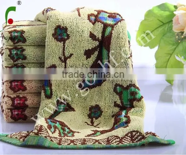 Good Quality 100% Cotton Yarn Dyed Jarquard Baby Hand Towel photo-3