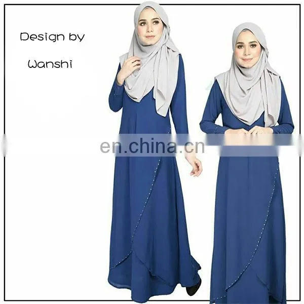 New Model Wholesale Islamic Clothing Latest Design Women Jubah Abaya in Dubai photo-3