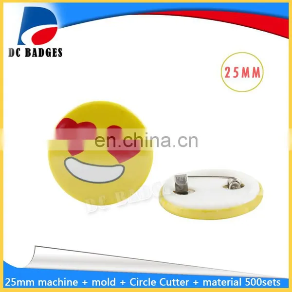 Free Shipping 1 "(25 Mm) Rotating Machine +mold+ Round Knife, Manufacturers to Sell 500 Sets of Badge Material photo-3