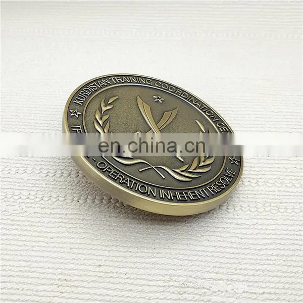 Custom 3D Gold Souvenir Medallion Metal Challenge Coin photo-4