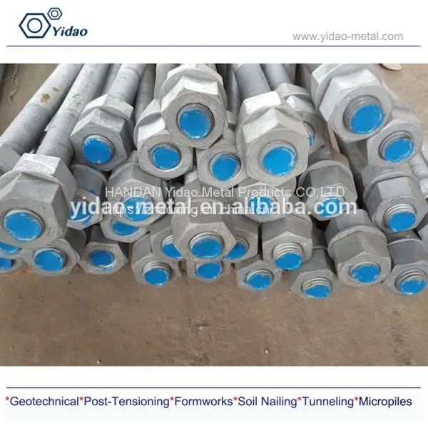 L Type Foundation Bolt ,Stress Bar ,smooth Bar,round Smooth With Rolled on Thread, photo-5