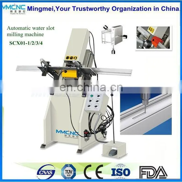 Upvc Window Production Line Factory Sale Automatic Water Slot Milling Machine SCX02 photo-3