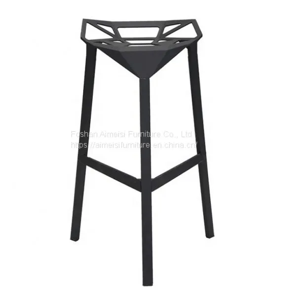 modern cheap stackable metal industrial bar stool