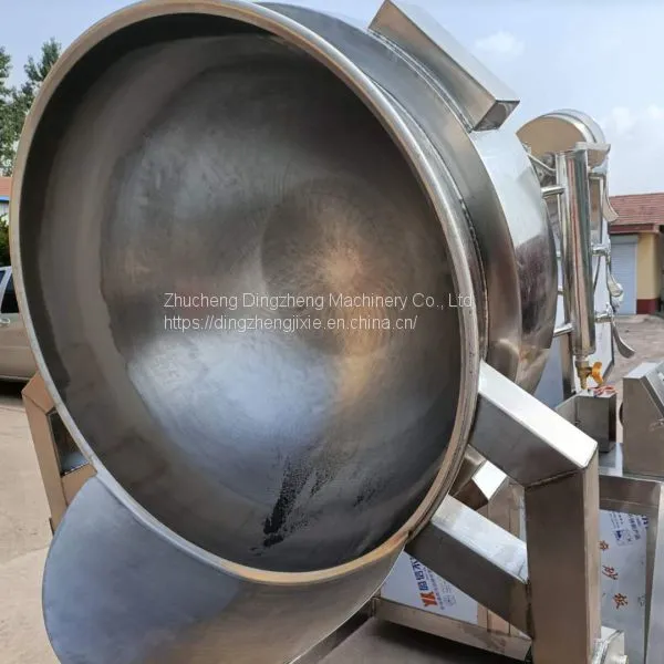Multifunction Double Layer Jacketed Cooking Pot Series Tilt Type Sandwich Pot For Mess Hall photo-2