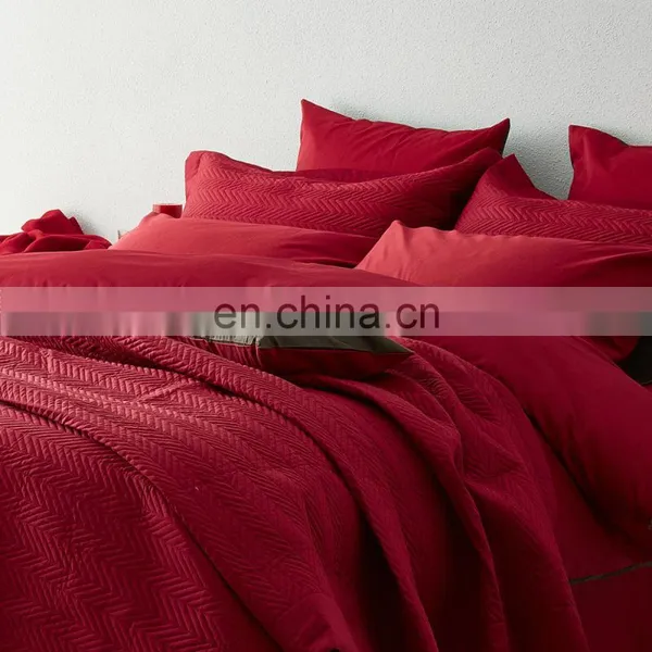 RAWHOUSE Wedding Red Bedspread Sets photo-4