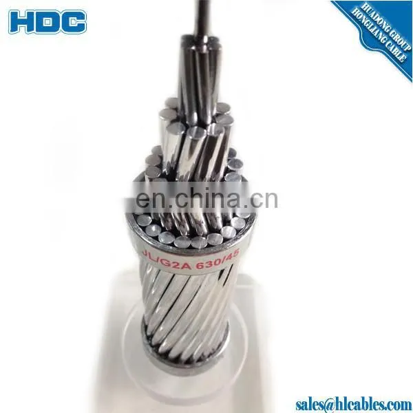 Japan Standard ACSR 95mm2 Aluminum Conductor Steel Reinforced Core Overhead Bare Cable photo-4