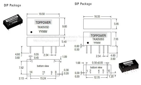 1W 3KV Isolated Miniature Dual Output DC/DC Converters photo-4