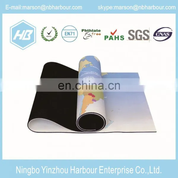 Health and Fitness 1/4 Inch Extra Thick 72 Inch Long TPE Comfort Foam Rubber Natural Yoga Mat photo-5