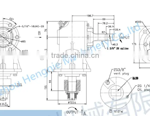 Iron Housing Custom Slasher Mower Gearbox photo-3