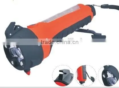 Multi Car Safety Hammer Dynamo Flashlight photo-3