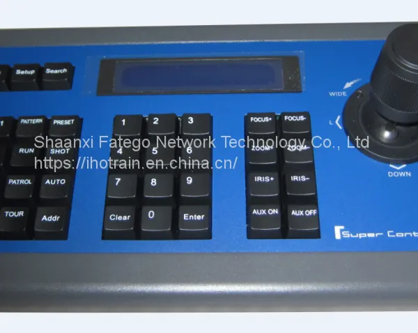 Hotrain FK01 Visca Pelco-p LCD Display 3D Joystick PTZ Conference Video Camera Keyboard Controller/ Control Keyboard photo-4