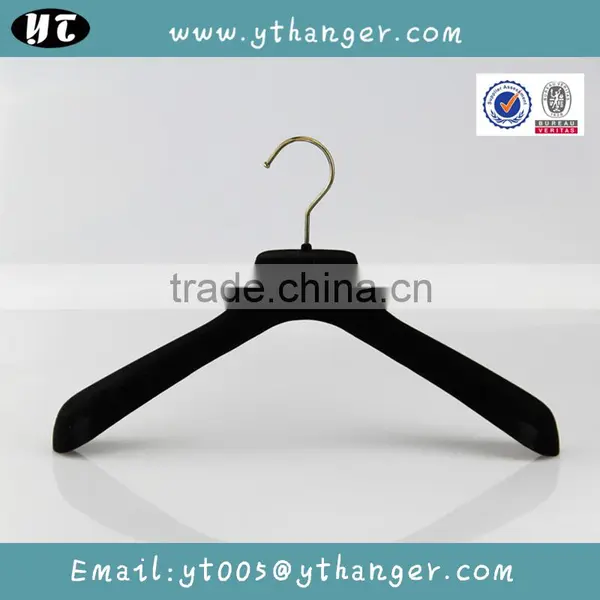 HA6997 Gold Stamping Logo for Hanger Velvet Plastic Coat Hanger Supplier's Choice photo-5