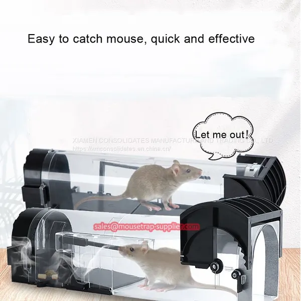 Indoor Humane Live Catch High Sensitive Rat Rodent Control Mouse Trap Cage photo-3