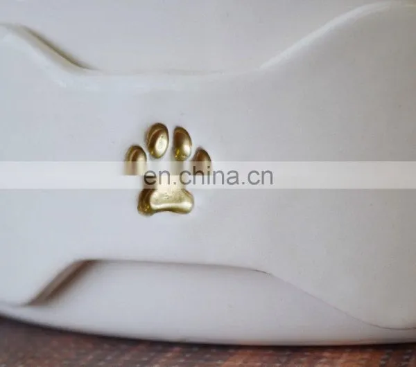 New Factory Custom Designer Deep Sublimation Ceramic Water Food Feeder Travel Pet Dog Cat Bowl for Travelling photo-2