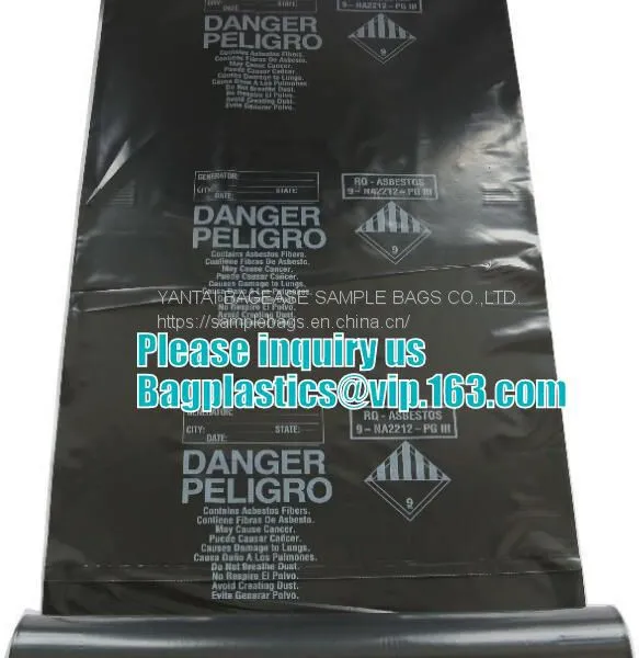 Burial Asbestos Bags, Contractor, Industrial, Outdoor, Storage And Removal, Adult Size Economical Heavy Duty BAGS photo-4