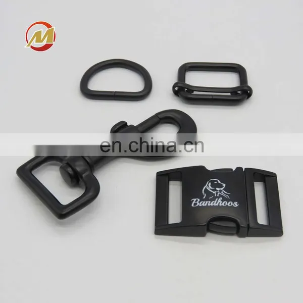 Hot Sale Customized Matte Black Zinc Alloy Side Release Buckle for Dog Collars Heavy Duty Quick Release Buckle for Bags photo-3