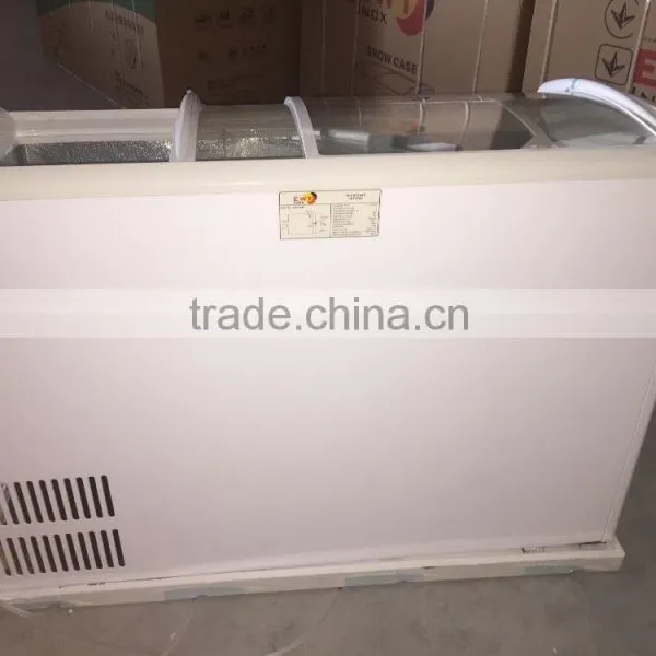 Curved Glass Ice Cream Freezer Display photo-3