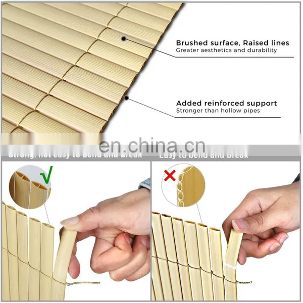 Vinyl Fencing Privacy PVC Weave Screen Fence for Windscreen Balcony Garden photo-5