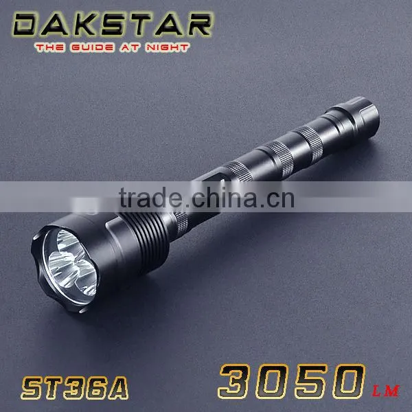 DAKSTAR ST36A XML T6 LED 3050LM 18650 Rechargeable Superbright Emergency High Lumen Aluminum LED Flashlights With CREE