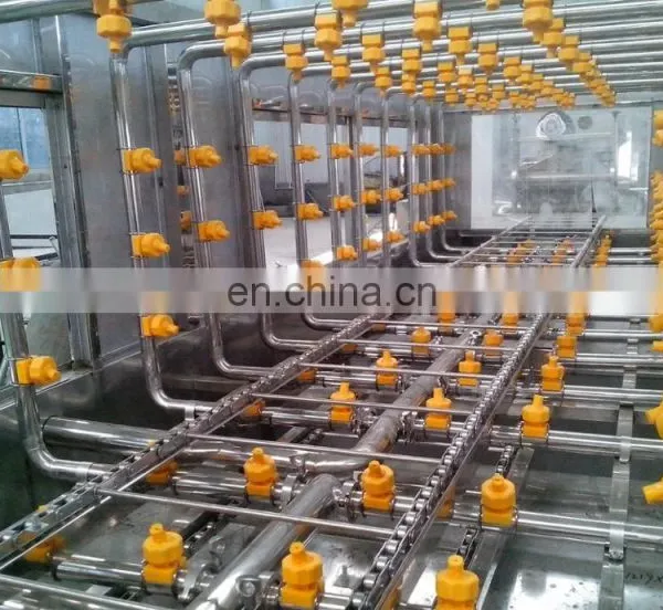 Efficient Cages Cleaning Line Steam Heating Plastic Basket Washing Machine photo-4