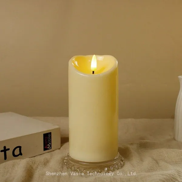 Bulk Remote Control LED Candles Flameless, Battery Operated With Flickering Flame, Real Wax Pillars, Size Specifications Sets/Pack photo-2