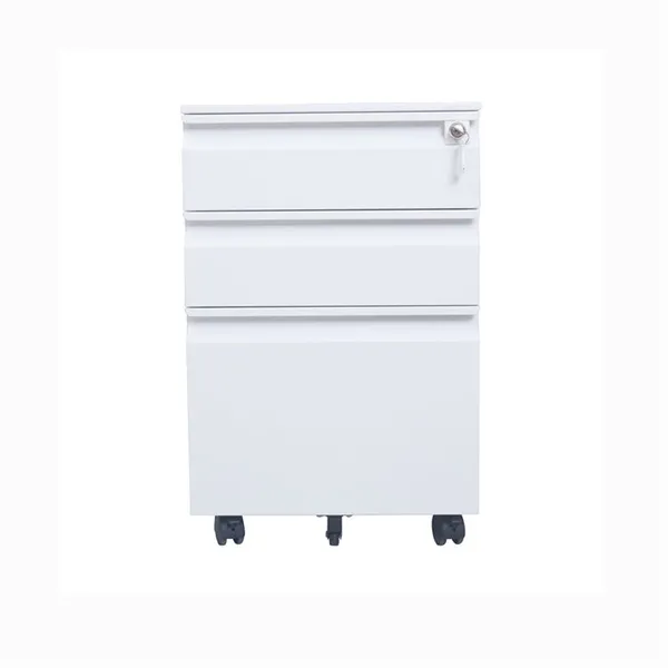 Modern Office Storage Mobile Pedestal With Universal Wheels Mobile Pedestal Combination Lock 3 Drawer Mobile Pedestal Cabinet photo-4