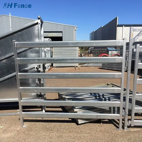 Livestock Farm Fence Panel Coated Steel Horse Sheep Cattle Stockyard Corral Panel With Yard Gate for Horse Pastures photo-3