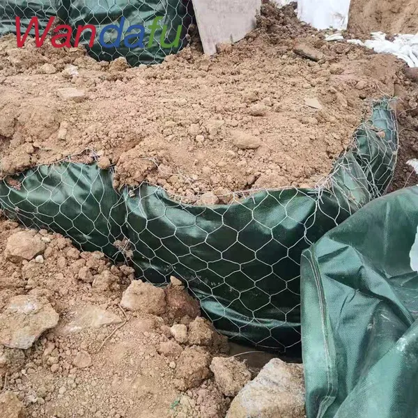 Wandafu PET Flood Control Ecological Geotextile Gabion Bag for River Treatment, Solid Soil Embankment Slope Protection, Gabion Mesh Bag photo-4