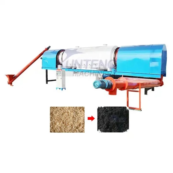 Almond Shell Olive Shell Continuous Carbonization Furnace Charcoal Powder Making Machine EPC Project